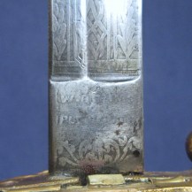 British Victorian 1846 Pattern Naval Warrant Officers Sword, Rare Black Grip with Lion Pommel 23